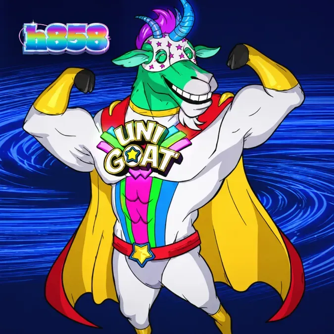 Interface colorida e temática do slot Unigoat com cabras mágicas