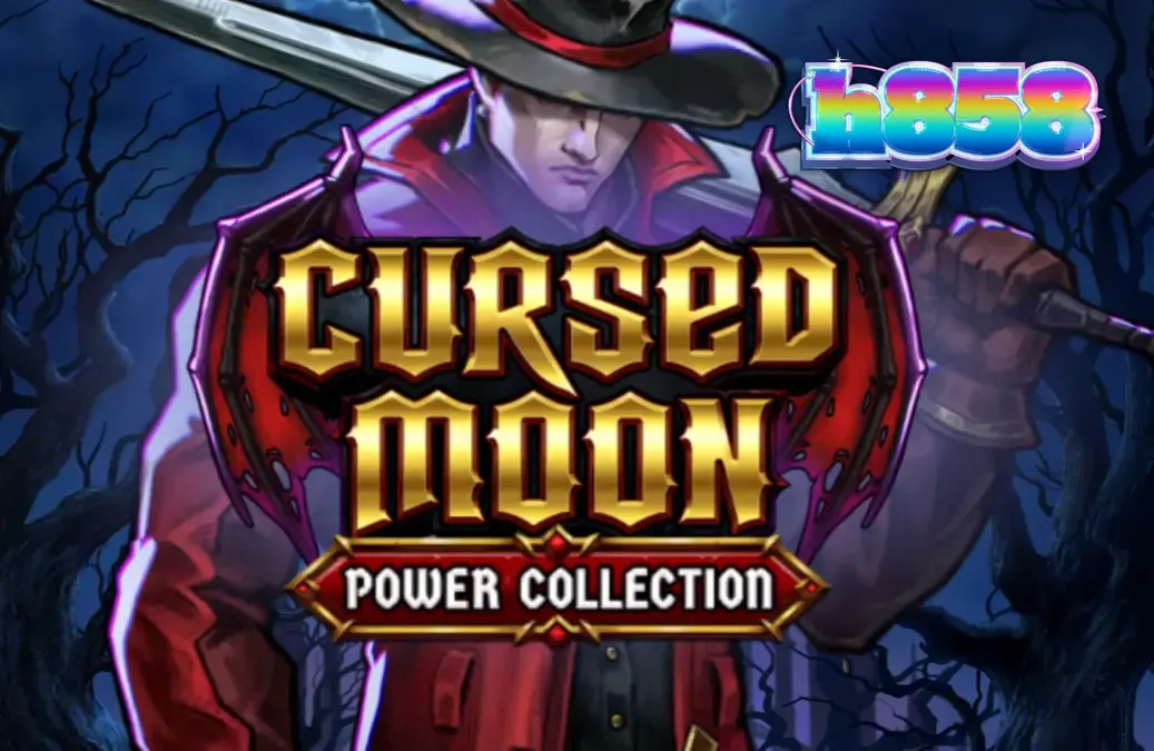 Cursed Moon Power Collection slot com tema de caçador gótico